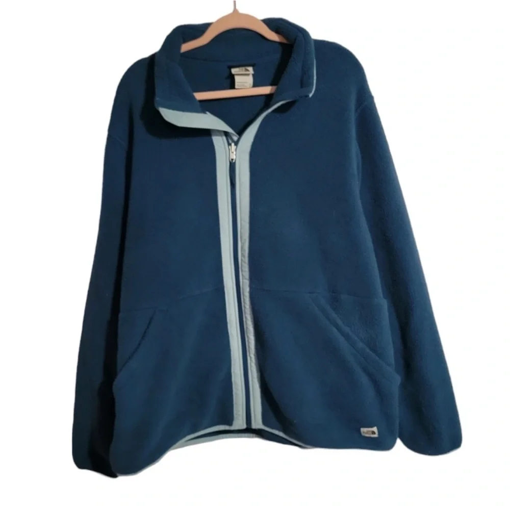 ❤️The North Face - Teal Full Zip Fleece Jacket - XL